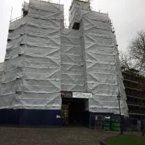 Image showing the scaffold at the entrance of Lancaster Castle