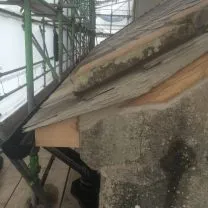 Image showing slates and lime pointing