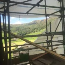 Image showing the view from the scaffold (valley backdrop)