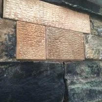 Image showing new stonework fixed in to position