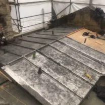 Image showing the new lead bays being installed to the new joinery substrate